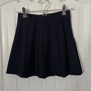 Pleated Skirt, Aritzia, Navy Blue, Small
